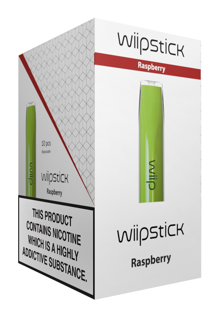 Wiipstick Multipack 10/1 – Raspberry – 18mg/ml