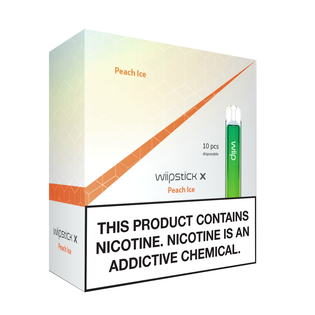 Wiipstick X Multipack 10/1 – Peach Ice – 18mg/ml